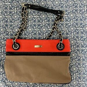 Kate Spade Red, Black, and Tan Shoulder Bag